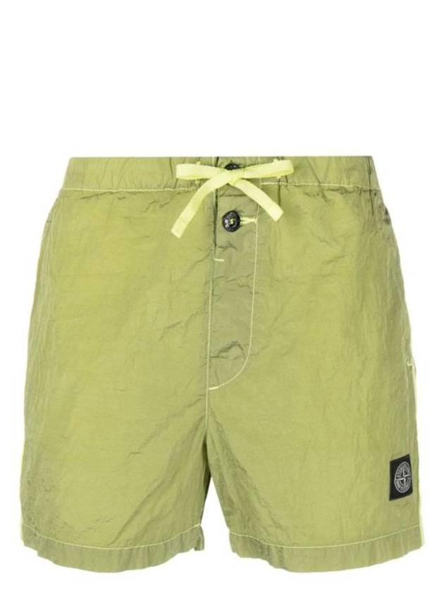 Swimming Nylon Trunk Shorts Lemon Green - STONE ISLAND - BALAAN 2