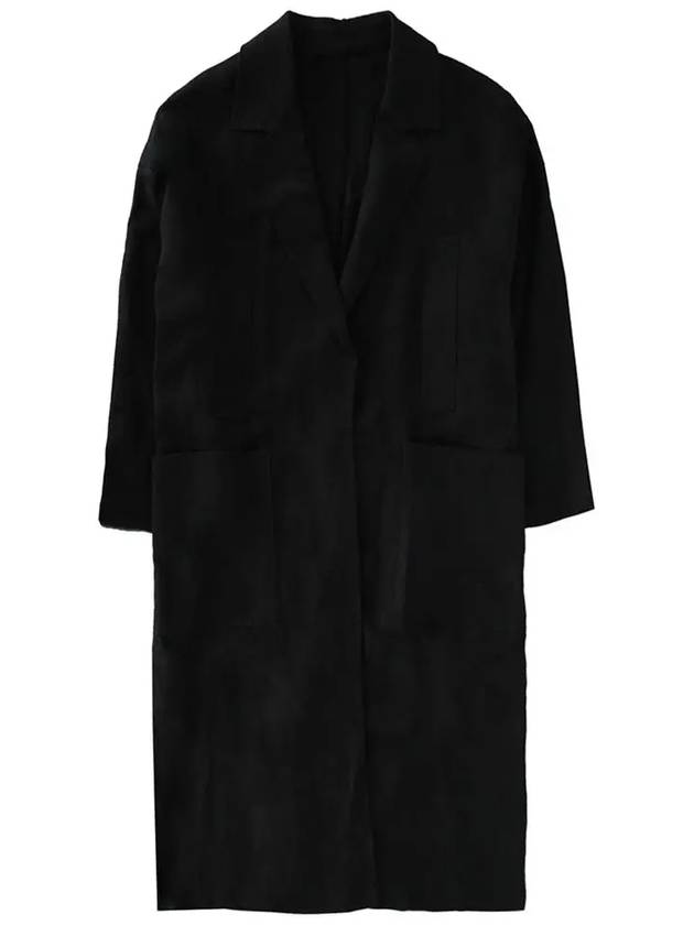 FIGURA Linen Belted Long Coat Black 2361210331 011 - MAX MARA - BALAAN 2