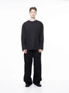 Men s M243TP01BK Clean Slit Long Sleeve T Shirt Black - CHANCE'S NOI - BALAAN 5