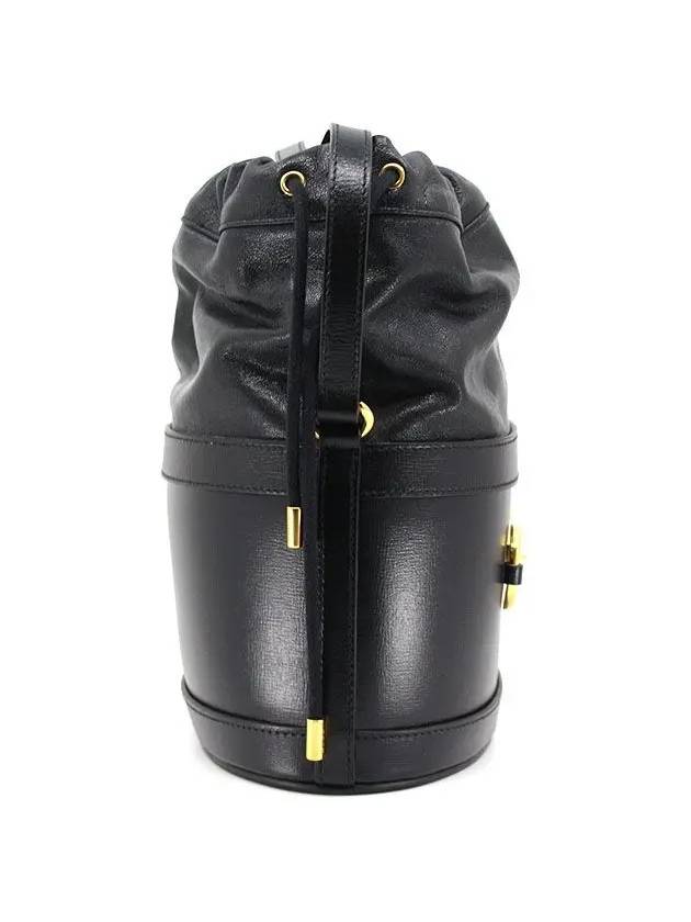 Women's 1955 Horsebit Small Bucket Bag Black - GUCCI - BALAAN 3