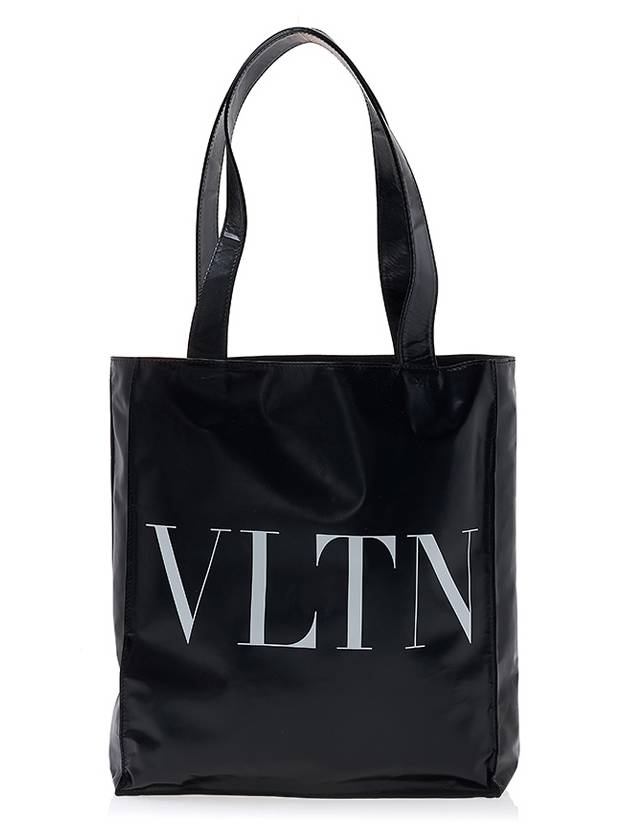 VLTN Printed Tote Bag Black - VALENTINO - BALAAN 2