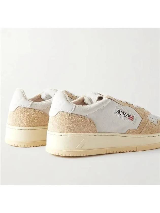 Medalist Suede Low Top Sneakers White Beige - AUTRY - BALAAN 5