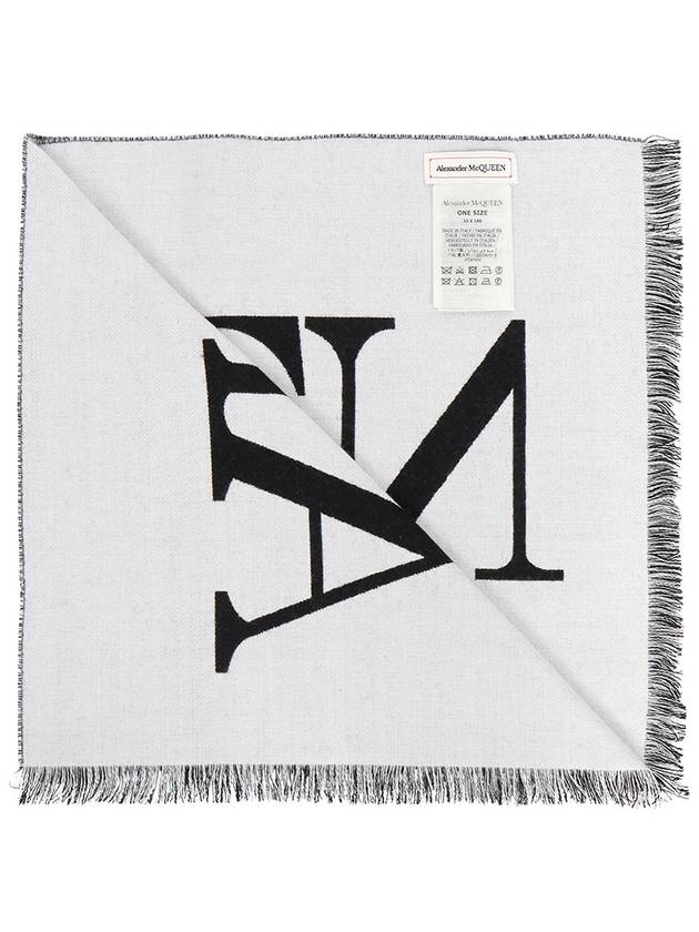 23 fw Logo Wool Scarf 7090114226Q1078 B0710399187 - ALEXANDER MCQUEEN - BALAAN.