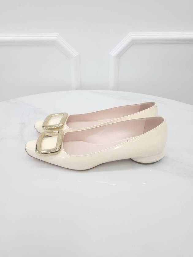 Viv Shock Off White Flat Shoes 38 5 - ROGER VIVIER - BALAAN 4