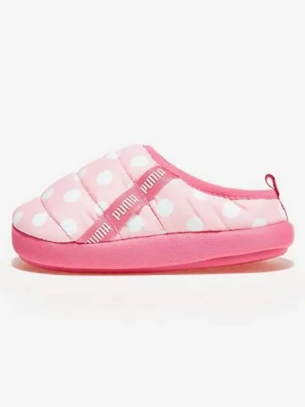 Kids Children Infant Winter Shoes Padding Scuff Polka Dot Preschool Almond Blossom White Sunset Pink - PUMA - BALAAN 1