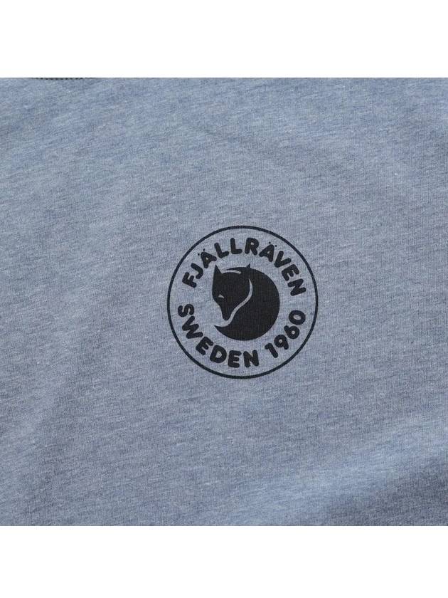 Men s 1960 Logo T Shirt Uncle Blue Melange 87313520 999 M BLUEMELANGE - FJALL RAVEN - BALAAN 4