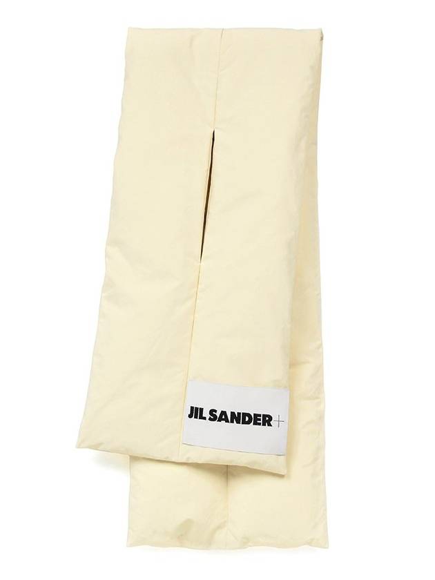 Logo Down Nylon Scarf Light Yellow - JIL SANDER - BALAAN 3