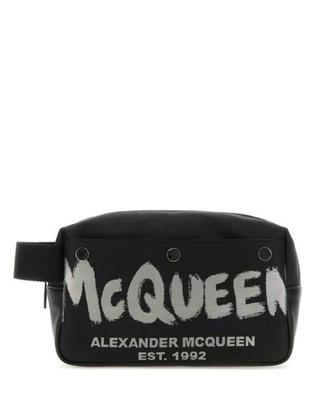 24FW Beauty Case 7917731AAS3 1095 Black - ALEXANDER MCQUEEN - BALAAN 1