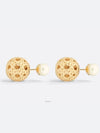 Dior Tribales Earrings Gold Finish Metal White Le - DIOR - BALAAN 3