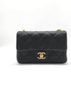 Calfskin Mini Flap Shoulder Bag Black - CHANEL - BALAAN 3