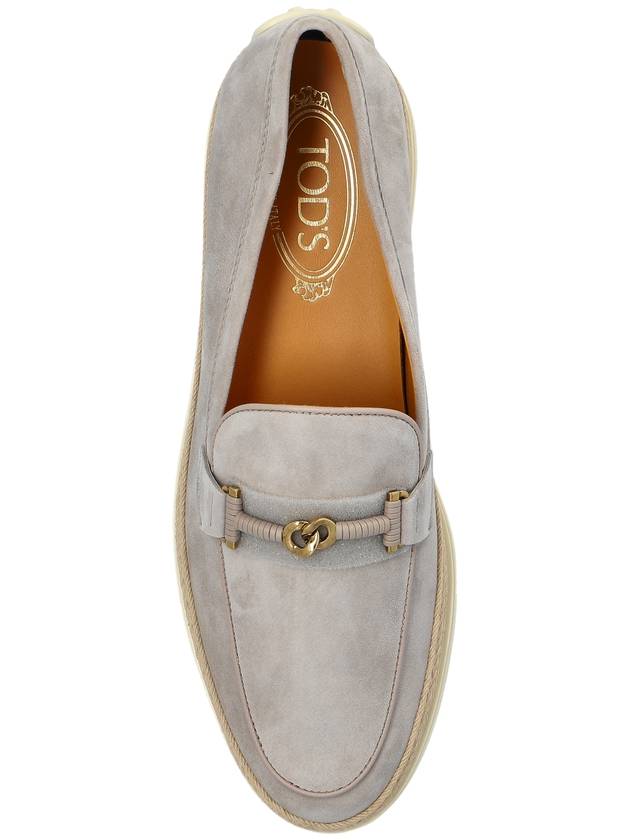 Tod’s Suede Shoes Type Loafers, Women's, Grey - TOD'S - BALAAN 6