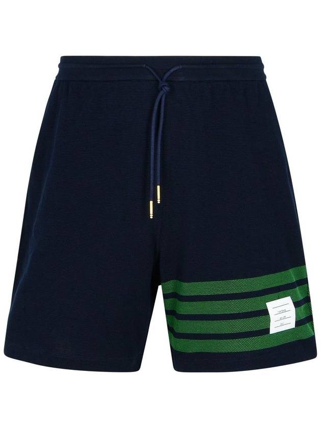 4 Bar Stripe Track Shorts Navy - THOM BROWNE - BALAAN 2