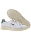 Dallas Green Tab Leather Low Top Sneakers White - AUTRY - BALAAN 6