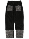 OGAFF Paisley Patch Sheparf Fleece Wide Pants Black - OGARP - BALAAN 3