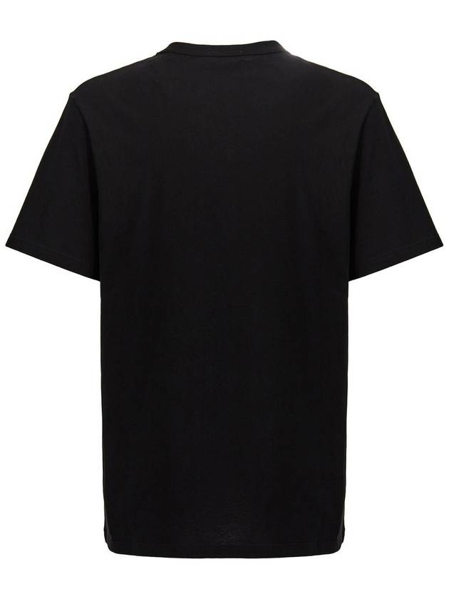 Skull Embroidery Short Sleeve T-Shirt Black - ALEXANDER MCQUEEN - BALAAN 3