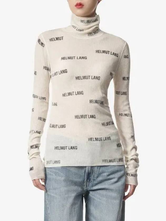 Logo Turtleneck Ivory - HELMUT LANG - BALAAN 2