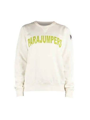 Women's Bianca Logo Cotton Sweatshirt Off White - PARAJUMPERS - BALAAN 1