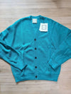 Blue Wool Leather Label Cardigan W223KN03504L - WOOYOUNGMI - BALAAN 1