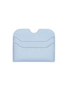 Leather card holder baby blue brown CG0234 DR1 - ACNE STUDIOS - BALAAN 1