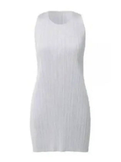 Pleated Sleeveless Short Dress Grey - ISSEY MIYAKE - BALAAN 2