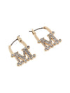 Eary EARRY02 Metal Crystal Earrings Gold - MAX MARA - BALAAN.