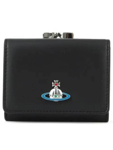 24 Nappa Small Frame Wallet 5115002AU L001L N403 - VIVIENNE WESTWOOD - BALAAN 1