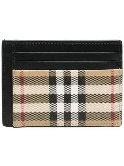 Vintage Check Money Clip Card Wallet Archive Beige - BURBERRY - BALAAN 2