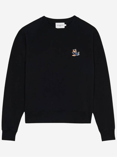 Dressed Fox Patch Sweatshirt Black - MAISON KITSUNE - BALAAN 2