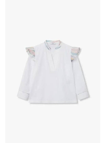 30 9 29 PS Women s Striped Trim Shirt White - PAUL SMITH - BALAAN 1