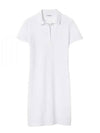 Women's Slim Fit Stretch Cotton Pique Polo Short Dress White - LACOSTE - BALAAN 2