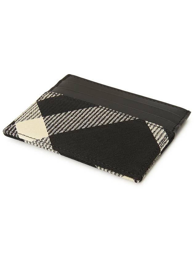 Tall Check Card Wallet Black - BURBERRY - BALAAN 4