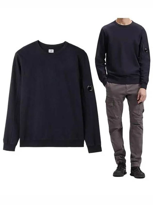 Lens Wappen Light Cotton Sweatshirt Navy - CP COMPANY - BALAAN 2