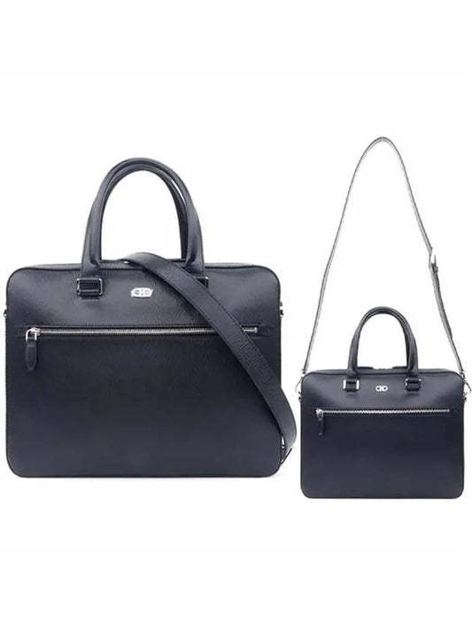 Gancini Business Bag Black - SALVATORE FERRAGAMO - BALAAN 2