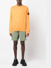 Wappen Patch Crew Neck Sweatshirt Orange - STONE ISLAND - BALAAN 3