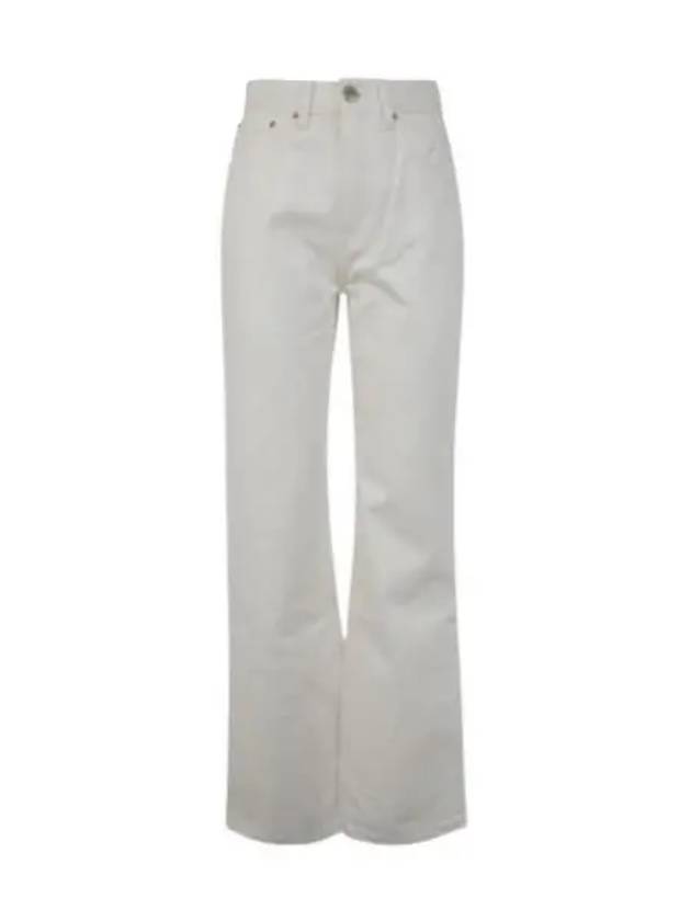 Cotton Straight Jeans White - AMI - BALAAN 2