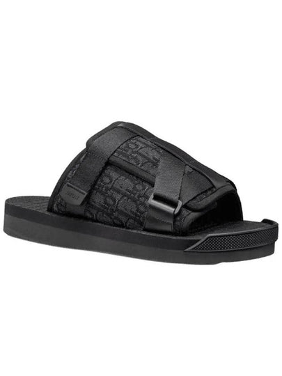 Oblique Jacquard Alpha Sandals Black - DIOR - BALAAN 2