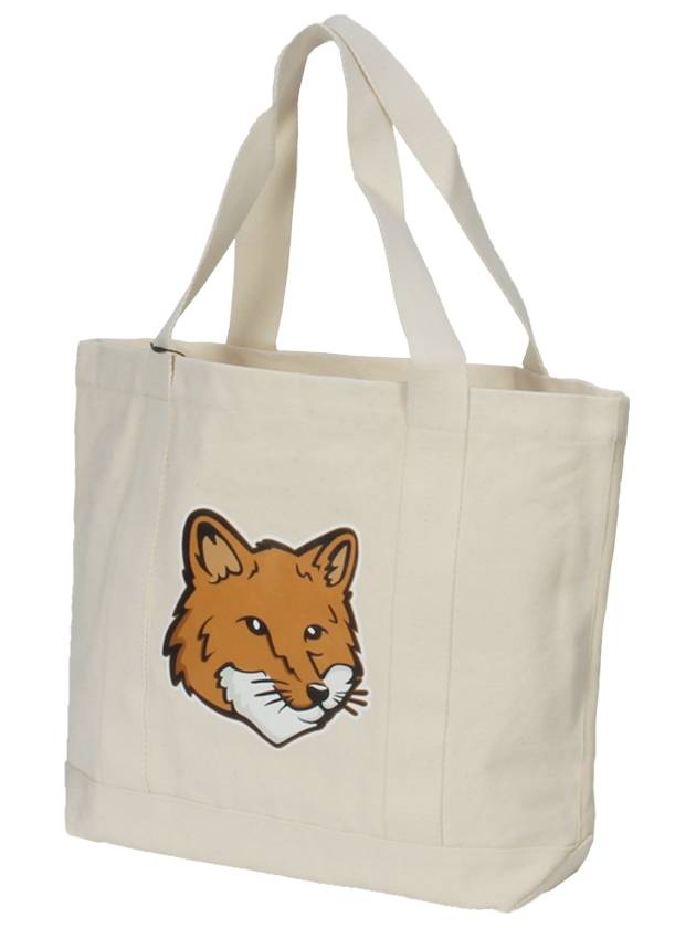 Fox Head Print Tote Bag Ecru - MAISON KITSUNE - BALAAN 2