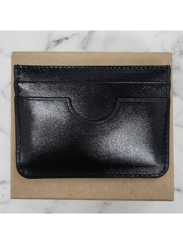 Heart Logo Leather Card Wallet Black - AMI - BALAAN 5