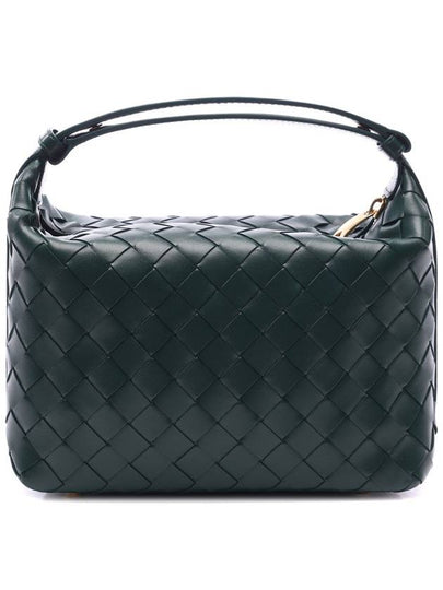 Intrecciato Small Leather Shoulder Bag Dark Green - BOTTEGA VENETA - BALAAN 2