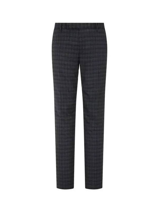 Wool check pattern slim fit pants charcoal 270605 - PAUL SMITH - BALAAN 1