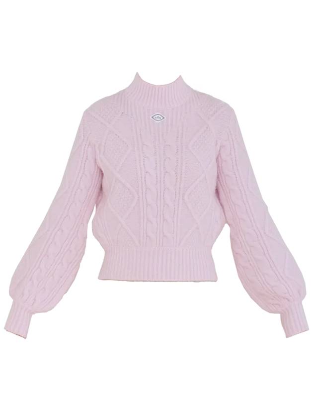 Golf Wear Balloon Sleeve Sweater Pink - J JANE - BALAAN 3