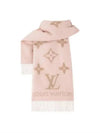 Reykjavik Monogram Cashmere Scarf Beige Rose - LOUIS VUITTON - BALAAN 4