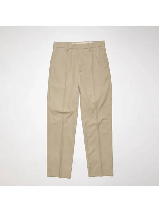 Regular Fit Straight Pants Beige - ACNE STUDIOS - BALAAN 2