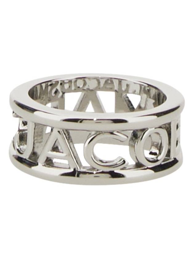 Logo Monogram Ring Silver - MARC JACOBS - BALAAN 6