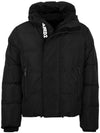 Men's Camo Logo Printing Hooded Padding Black - DSQUARED2 - BALAAN 2