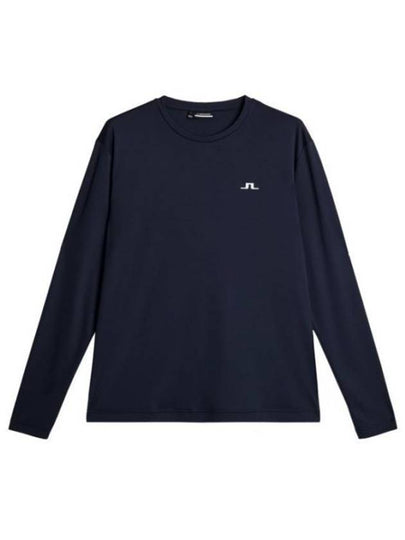 Ade Logo Long Sleeve T-Shirt Navy - J.LINDEBERG - BALAAN 2