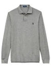 30 Points Custom Slim Fit Long Sleeve Polo Gray - POLO RALPH LAUREN - BALAAN 2