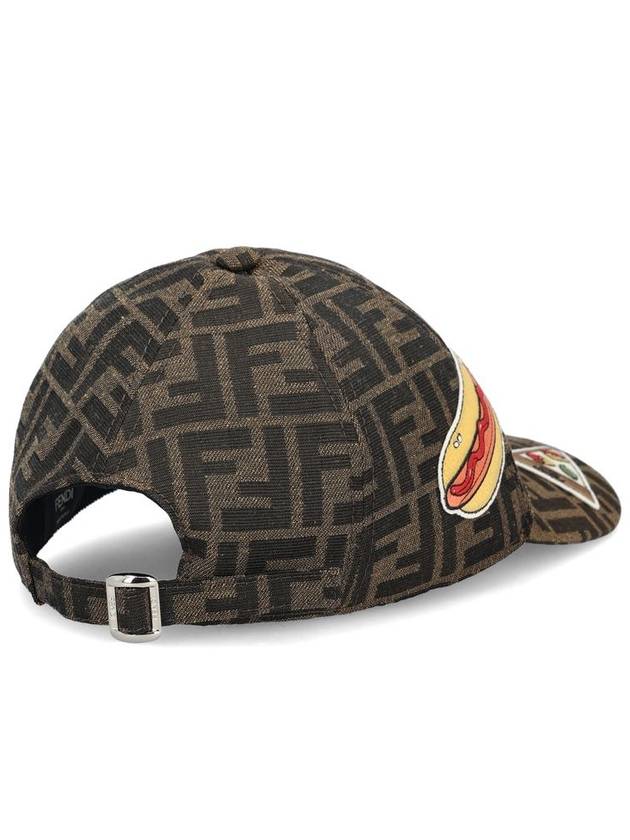 Men's FF Jacquard Ball Cap Brown - FENDI - BALAAN 4