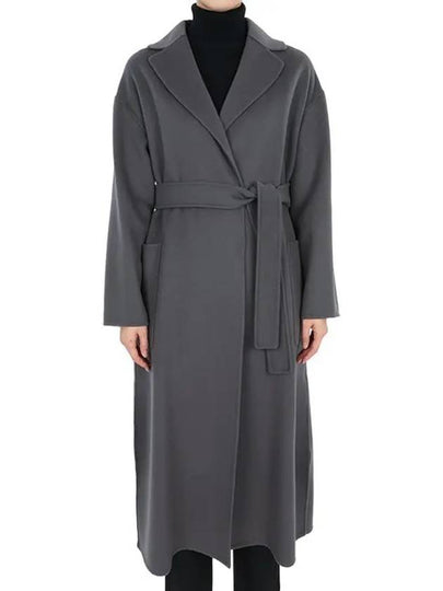 Women s NINA Belted Wool Coat Gray 2419011061600 002 - MAX MARA - BALAAN 2