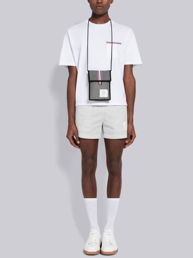 Cotton Oversized Pocket Short Sleeve T-Shirt White - THOM BROWNE - BALAAN 10